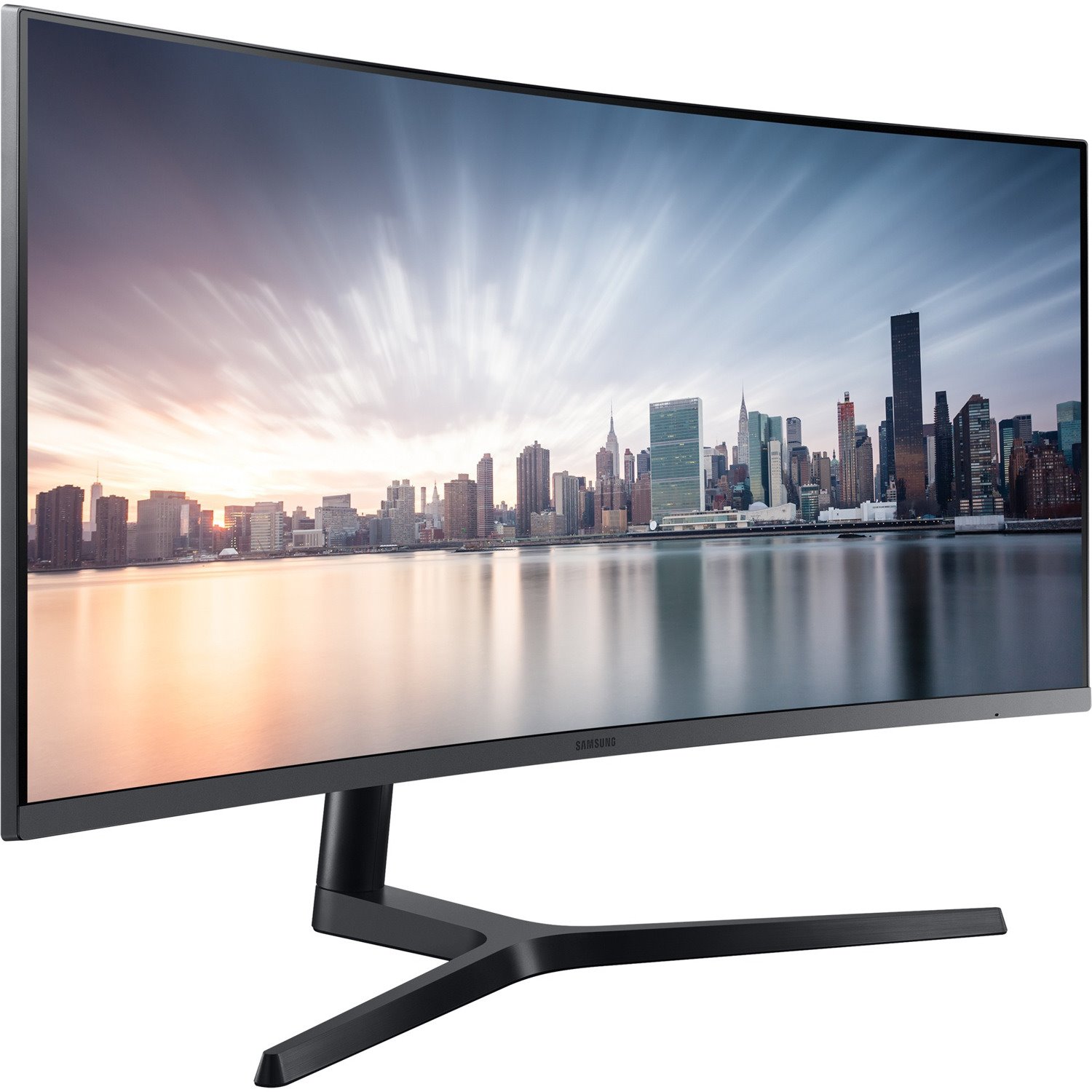 Samsung Business C34H890WJE 34" Class UW-QHD Curved Screen LCD Monitor - 21:9 - Dark Silver