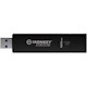 Kingston IronKey D300 D300S 128 GB USB 3.1 Flash Drive - Anthracite - 256-bit AES - TAA Compliant