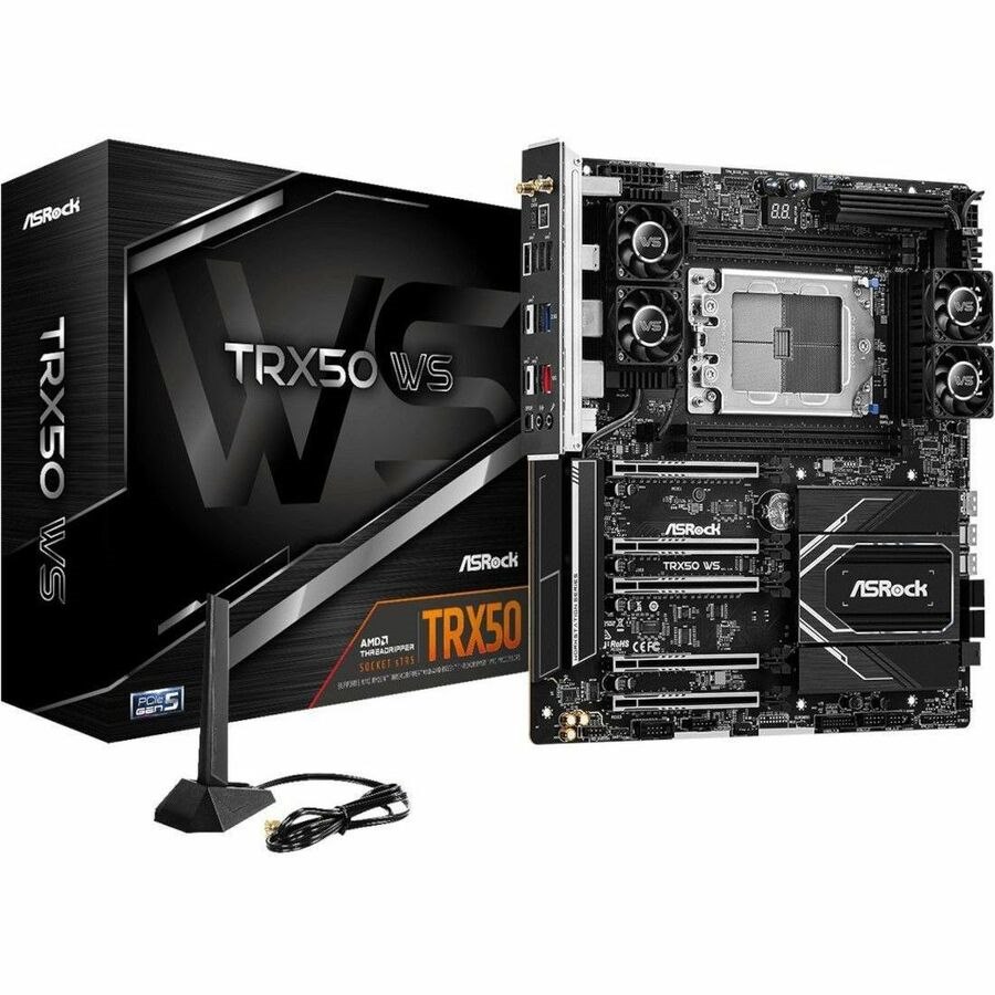 ASRock TRX50 WS Gaming Desktop Motherboard - AMD TRX50 Chipset - Socket sTR5 - Extended ATX