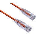 Axiom 100FT CAT6A BENDnFLEX Ultra-Thin Snagless Patch Cable 650mhz (Orange)