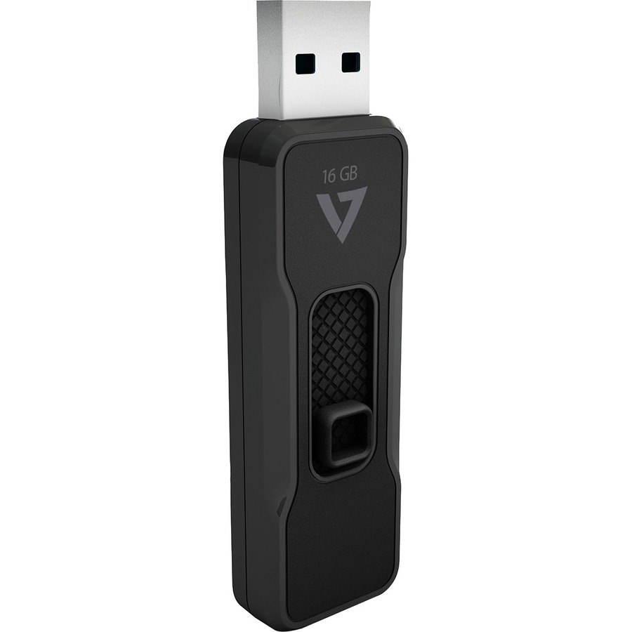V7 16GB USB 2.0 Flash Drive - With Retractable USB Connector