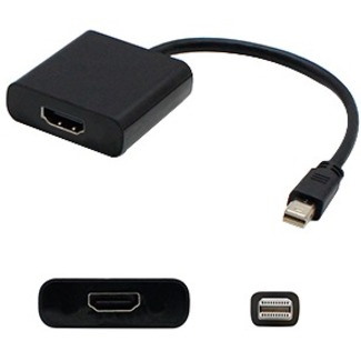 5PK Microsoft Q7X-00018 Compatible Mini-DisplayPort 1.1 Male to HDMI 1.3 Female Black Adapters For Resolution Up to 2560x1600 (WQXGA)