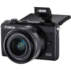 Canon EOS M100 24.2 Megapixel Mirrorless Camera with Lens - 15 mm - 45 mm - Black