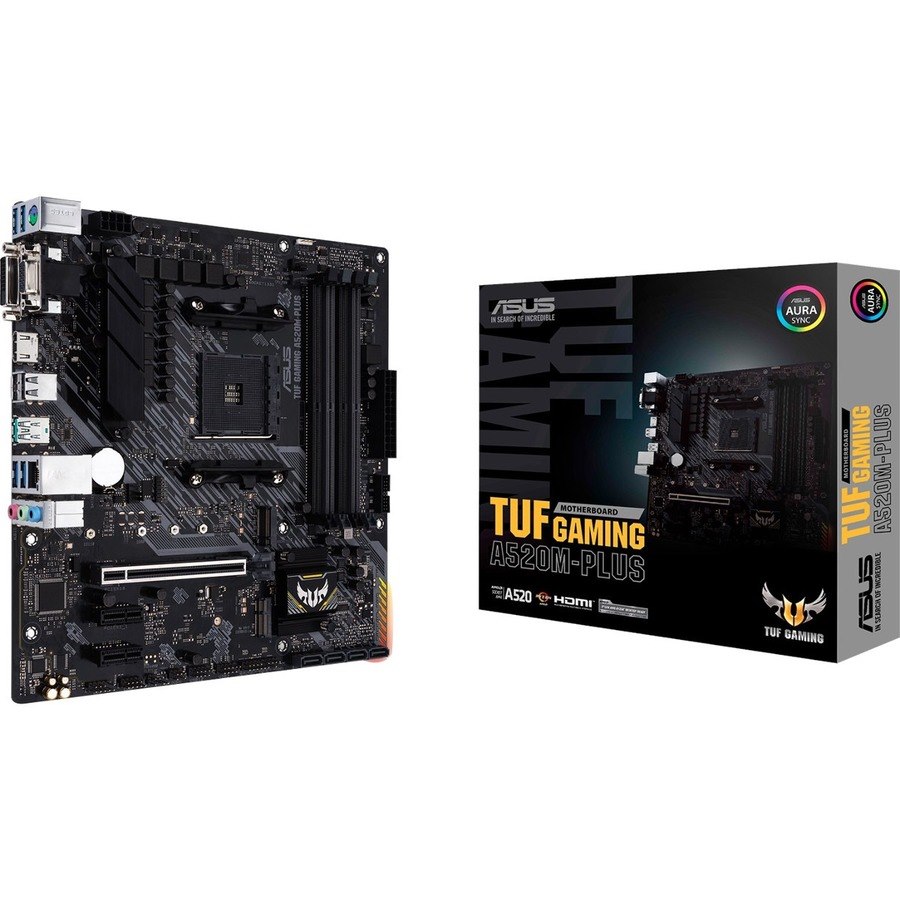 TUF GAMING A520M-PLUS Desktop Motherboard - AMD A520 Chipset - Socket AM4 - Micro ATX