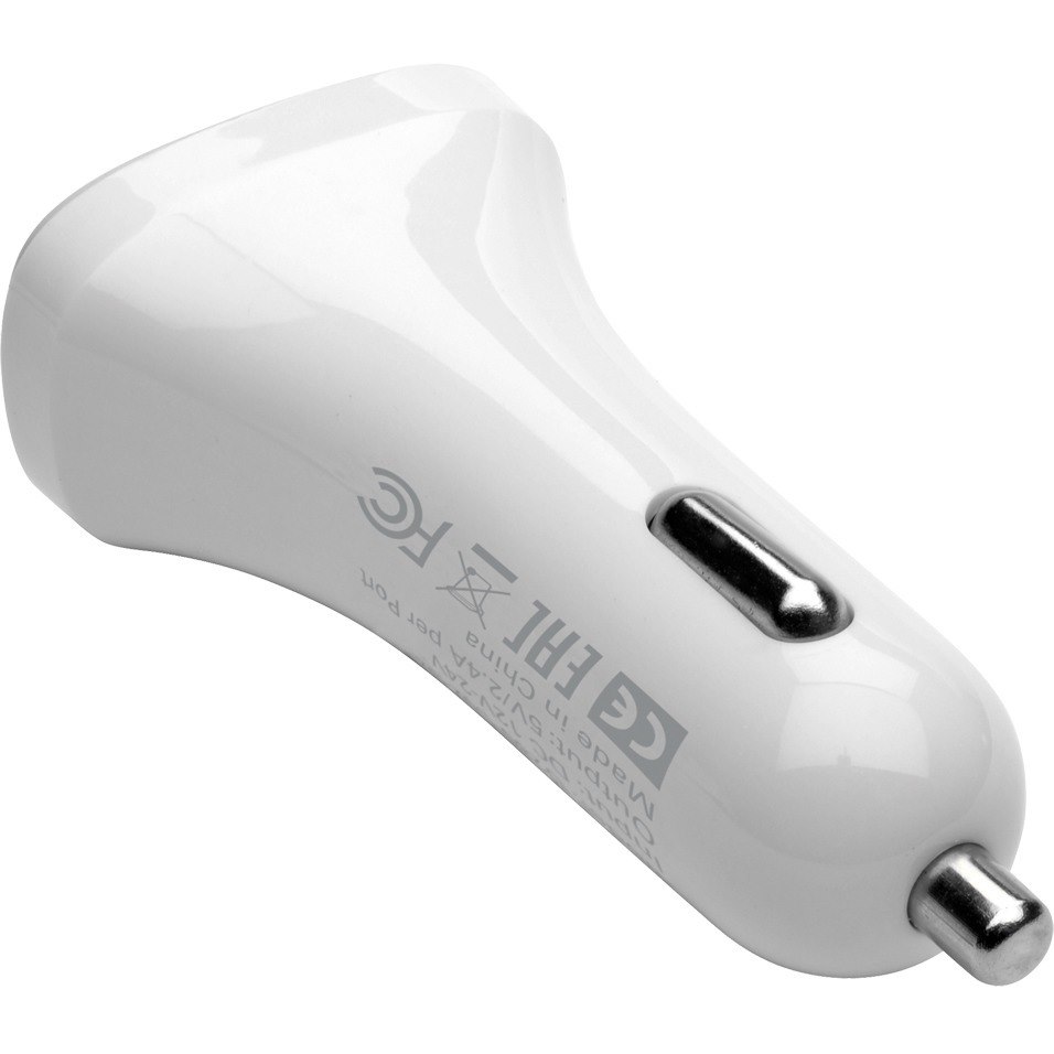 Tripp Lite by Eaton Dual-Port USB Car Charger for Tablets and Cell Phones, 5V 4.8A (24W)