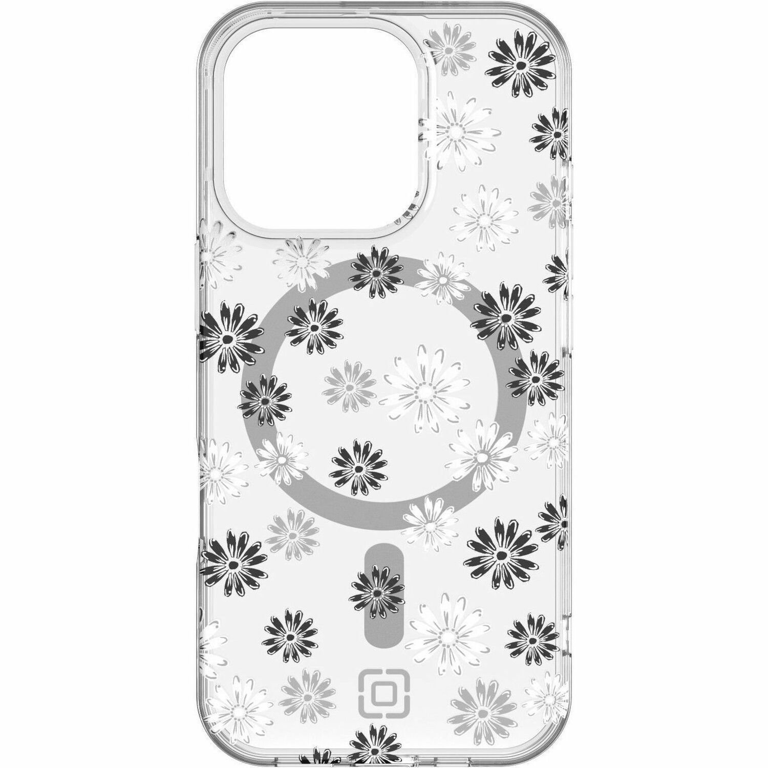 Incipio Forme Case for Apple iPhone 16 Pro Smartphone - Ditzy Floral Silver