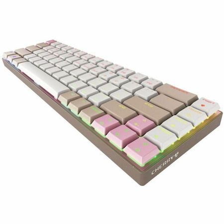 CHERRY MX-LP 2.1, WIRELESS, Bluetooth, MX LOW PROFILE SPEED RGB SWITCH, Khaki, For Office and Gaming