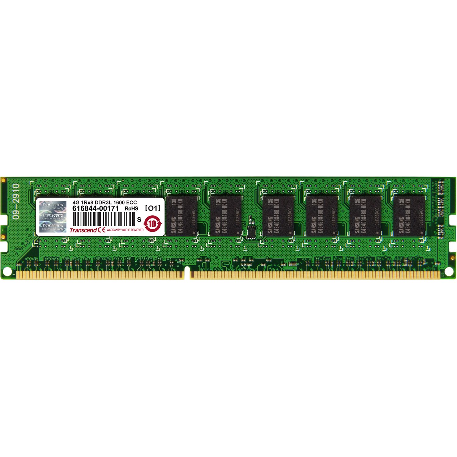 Transcend DDR3L 1600 ECC-DIMM 4GB CL11 1Rx8 1.35V