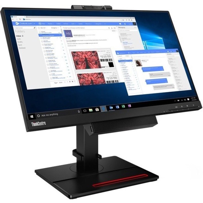 Lenovo ThinkCentre TIO22 (Gen4) 22" Class Webcam Full HD LCD Monitor - 16:9 - Black