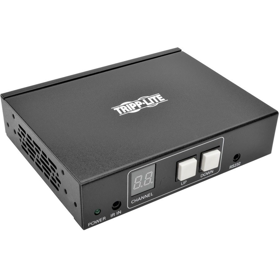 Eaton Tripp Lite Series 2-Port HDMI over IP Extender Receiver over Cat5/Cat6, RS-232 Serial and IR Control, 1080p 60 Hz, 328 ft. (100 m), TAA