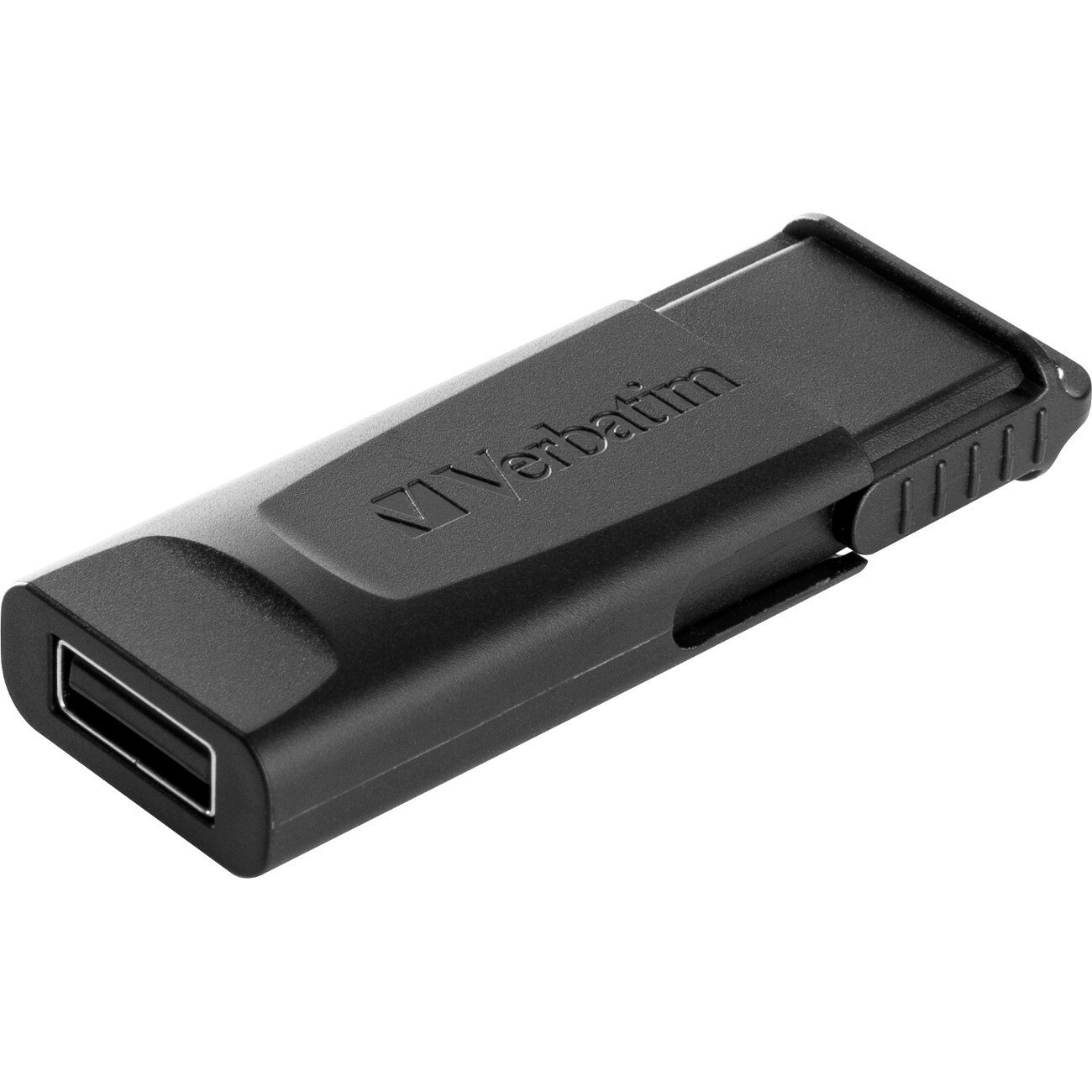 Verbatim Slider 128 GB USB 2.0 Type A Flash Drive - Black