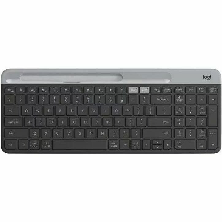 Lenovo Logitech K585 Slim Multi-Device Wireless Keyboard with Phone Stand - Graphite