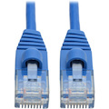 Eaton Tripp Lite Series Cat6a 10G Snagless Molded Slim UTP Ethernet Cable (RJ45 M/M), Blue, 3 ft. (0.91 m)
