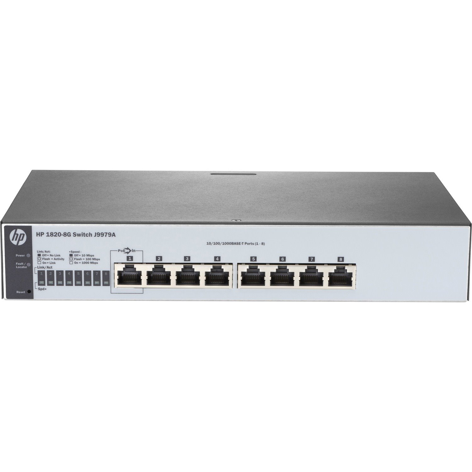 HPE 1820 1820-8G 8 Ports Manageable Ethernet Switch - 10/100/1000Base-T