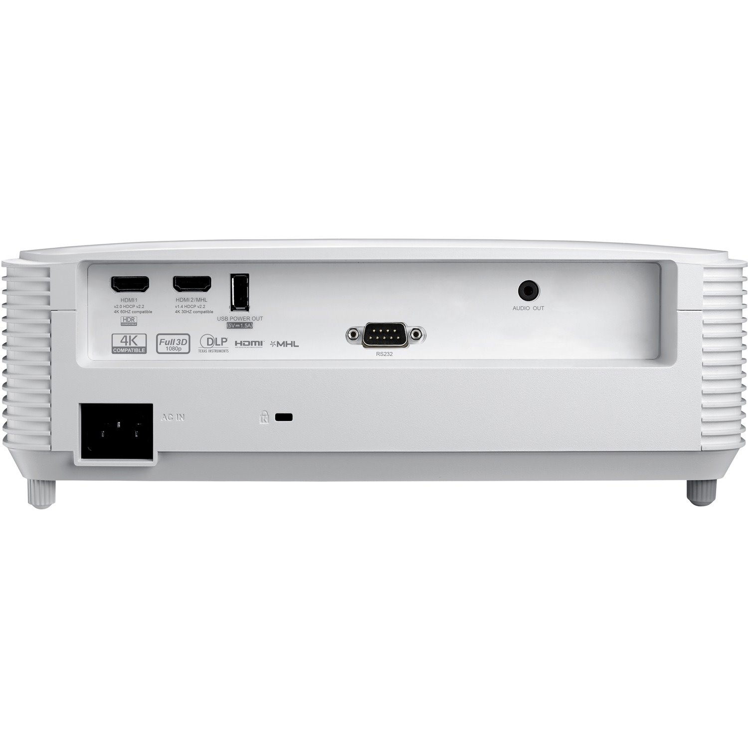 Optoma EH412X 3D DLP Projector - 16:9 - Portable - White