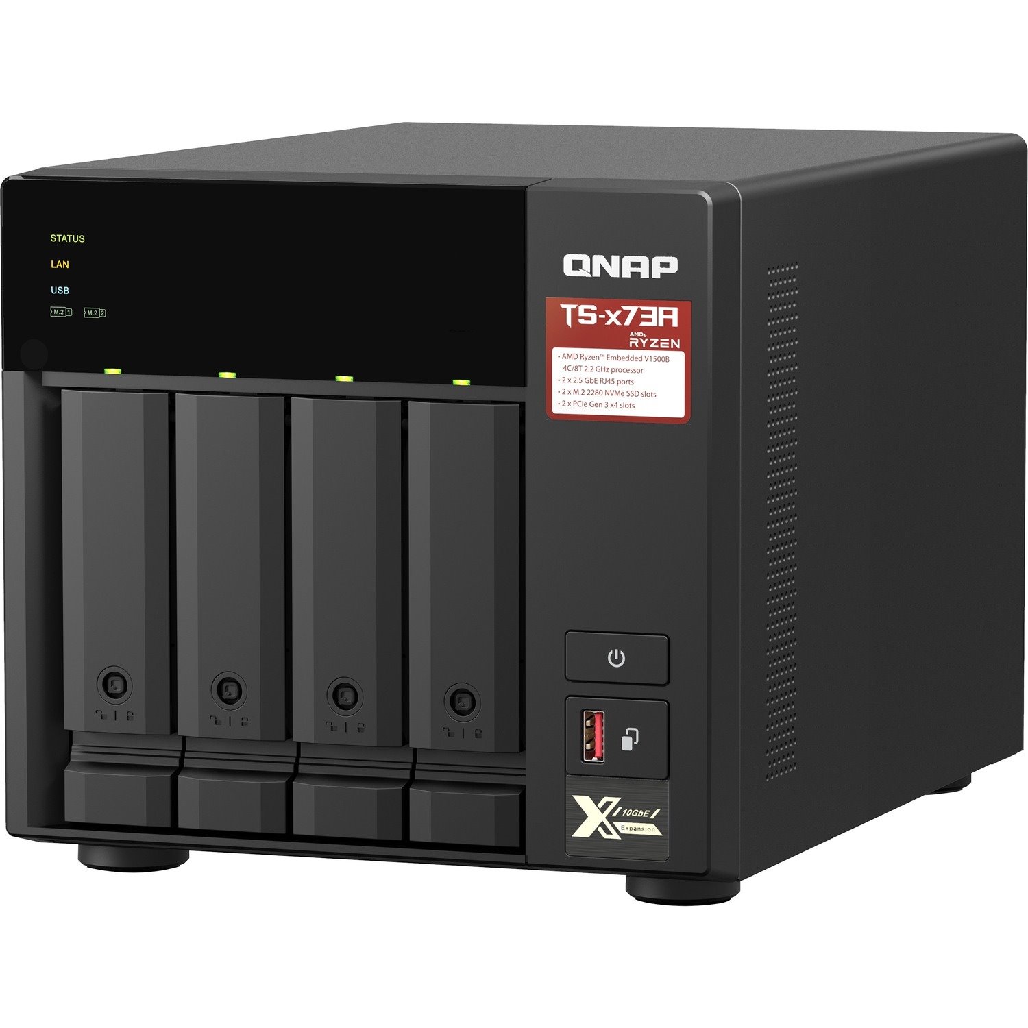 QNAP TS-473A-8G SAN/NAS Storage System