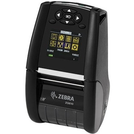 Zebra ZQ610 Mobile Direct Thermal Printer - Monochrome - Portable - Label/Receipt Print - Bluetooth - Wireless LAN