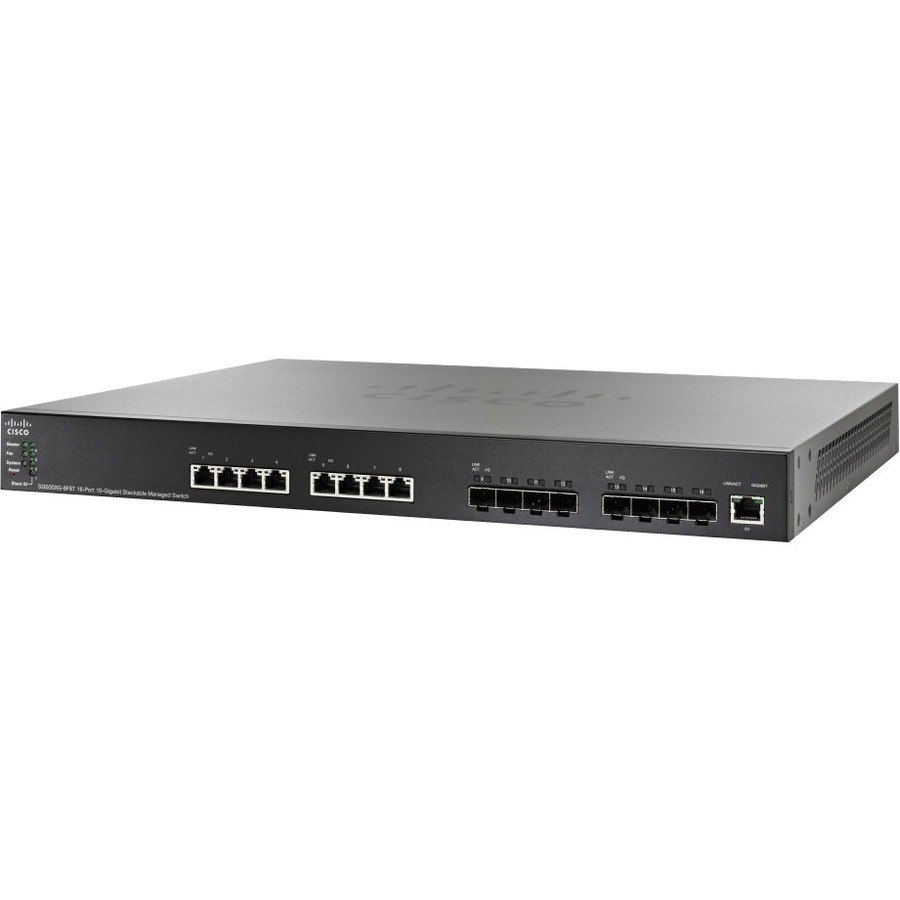 Cisco SG500XG-8F8T 16-port 10-Gigabit Stackable Managed Switch