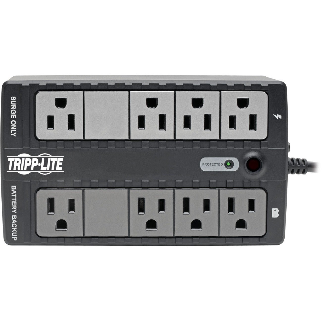 Tripp Lite by Eaton Standby UPS 450VA 255W - 8 5-15R Outlets, 120V, 50/60 Hz, 5-15P Plug, Desktop/Wall Mount - Battery Backup