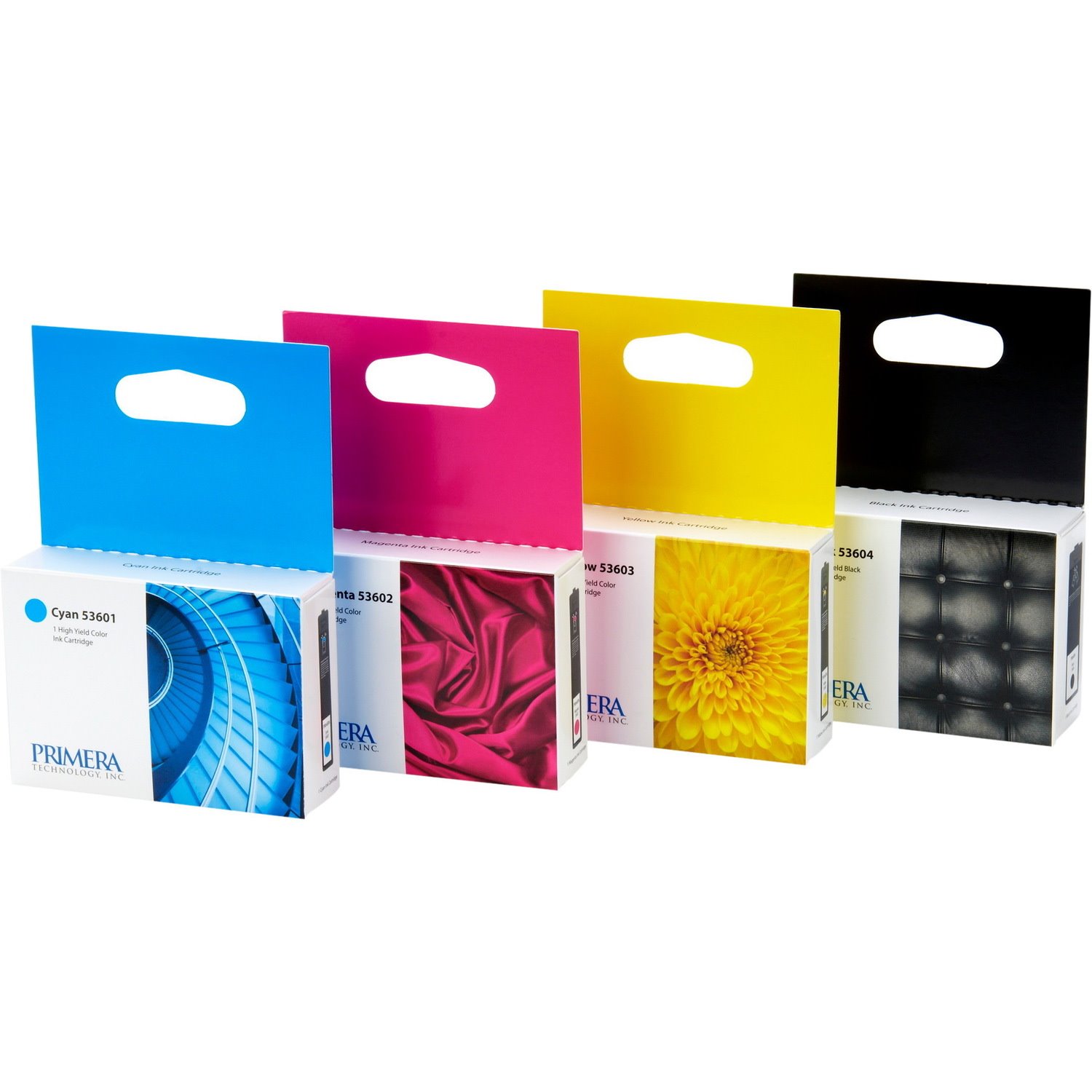 Primera 53606 Original Inkjet Ink Cartridge - Black, Cyan, Yellow, Magenta - 4 / Pack