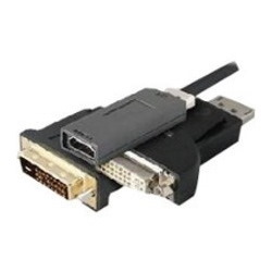 3ft DisplayPort Male to HDMI Male Black Cable Which Requires DP++ For Resolution Up to 2560x1600 (WQXGA)