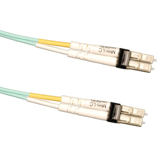 Eaton Tripp Lite Series 10Gb Duplex Multimode 50/125 OM3 LSZH Fiber Patch Cable (Mini-LC / Mini-LC) - Aqua, 3M (10 ft.)