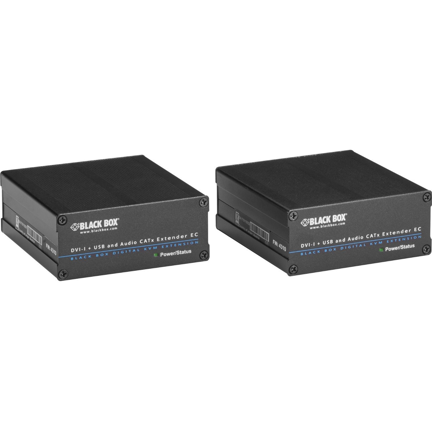 Black Box EC Series KVM CATx Extender Kit - DVI-D, USB, Audio