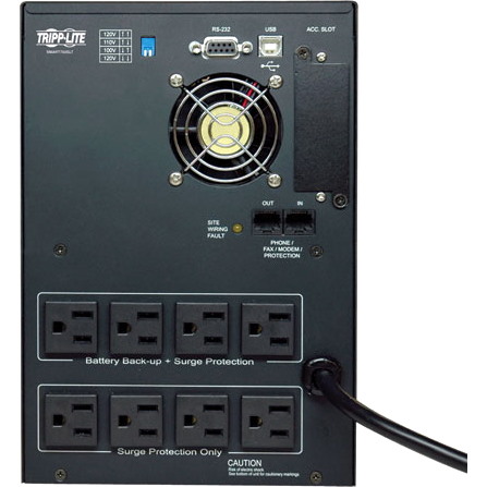 Tripp Lite by Eaton SmartPro 120V 750VA 500W Line-Interactive Sine Wave UPS, Tower, Network Card Options, USB, DB9 Serial - Battery Backup