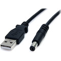 StarTech.com 91cm (3 ft.) USB to Type M Barrel 5V DC Power Cable - USB to 5.5mm - USB to type m barrel - USB to 5v dc Cable