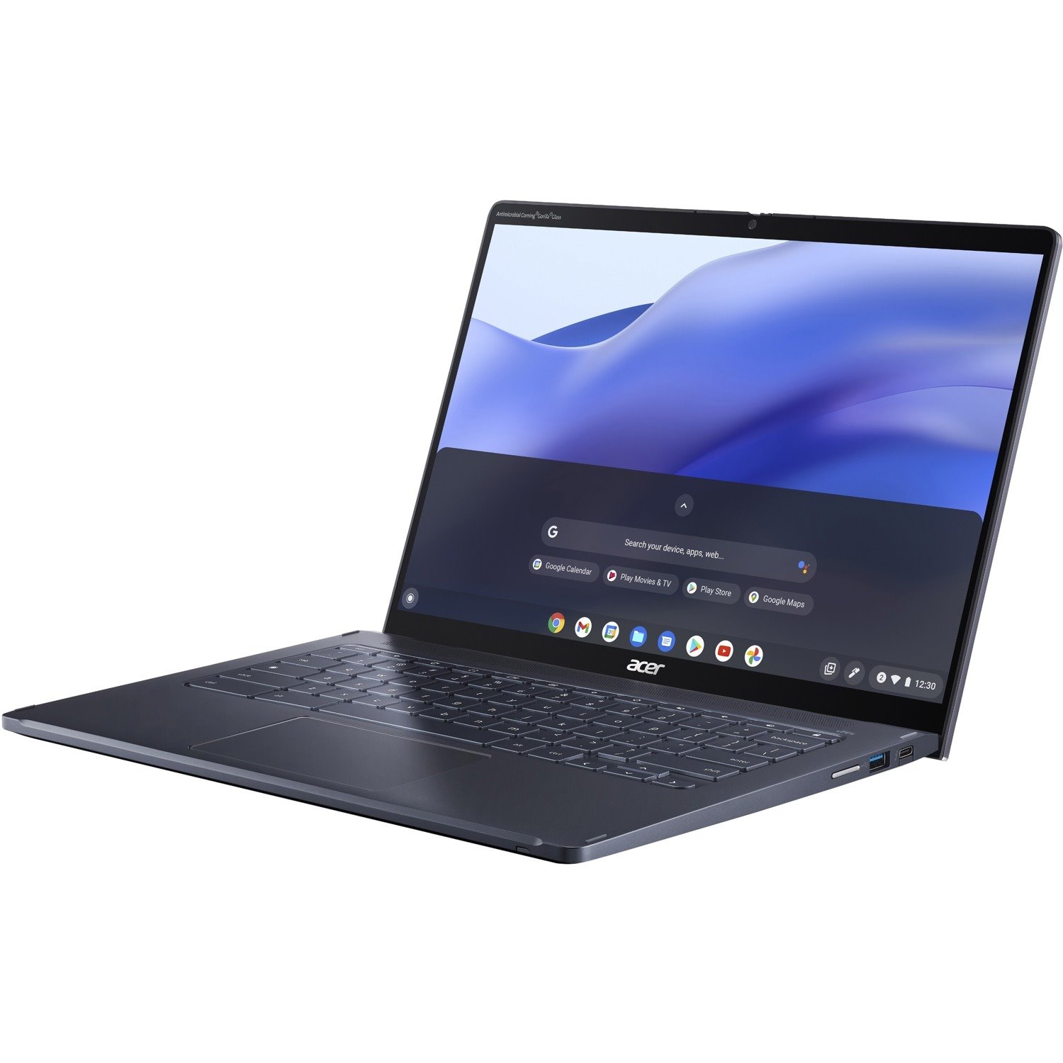 Acer Chromebook Spin 714 CP714-1WN CP714-1WN-79H0 14" Touchscreen Convertible 2 in 1 Chromebook - WUXGA - 1920 x 1200 - Intel Core i7 12th Gen i7-1260P Dodeca-core (12 Core) 2.10 GHz - 16 GB Total RAM - 256 GB SSD - Steel Gray