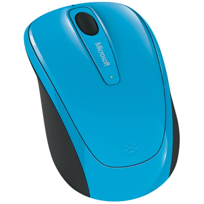 Microsoft Wireless Mobile 3500 Mouse - Radio Frequency - USB 2.0 - BlueTrack - 3 Button(s) - Cyan Blue