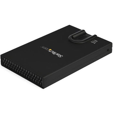 StarTech.com Biometric Enclosure - 256-bit AES Encrypted USB 3.0 External Hard Drive Enclosure 2.5" SATA HDD/SSD - Fingerprint & Password