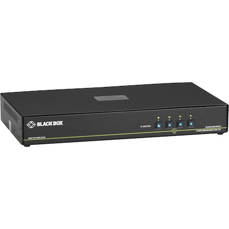 Black Box Secure NIAP 3.0 KVM Switch - Single-Head, HDMI, CAC, 4K, 4-Port