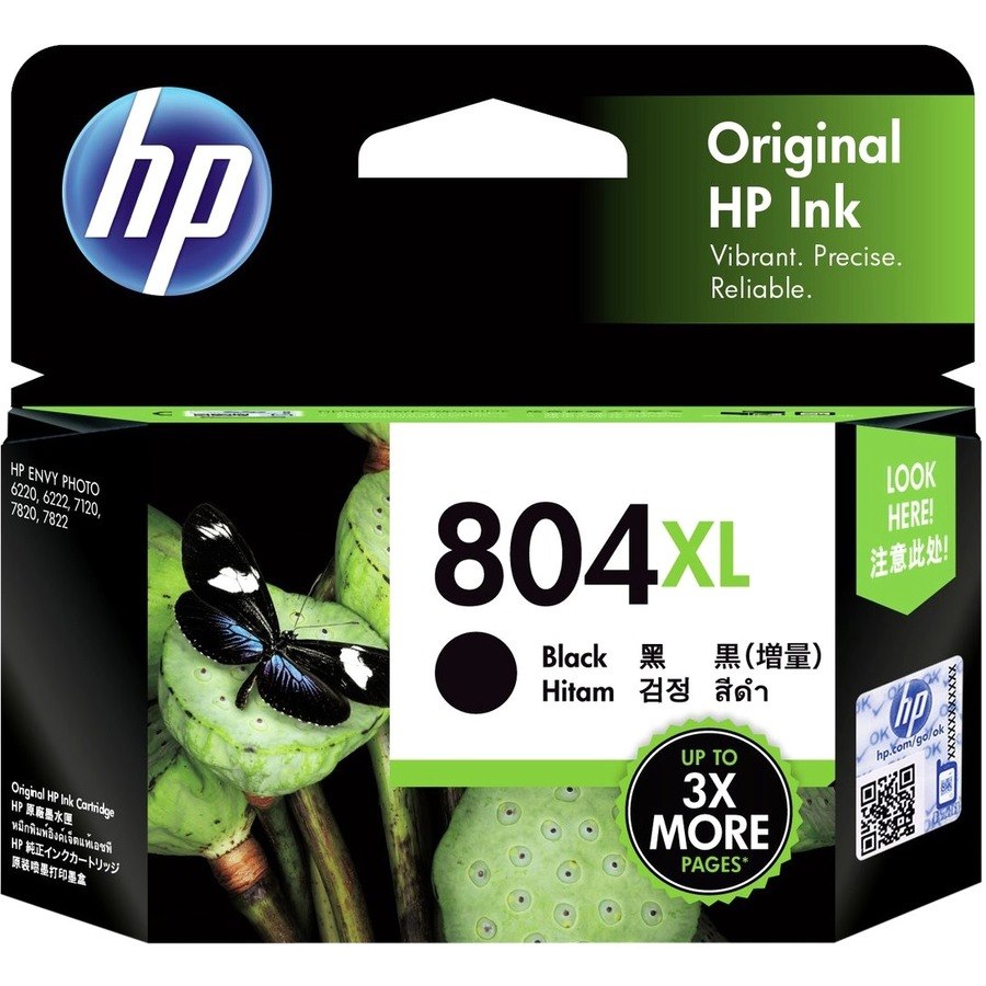 HP 804XL Original High Yield Inkjet Ink Cartridge - Black Pack