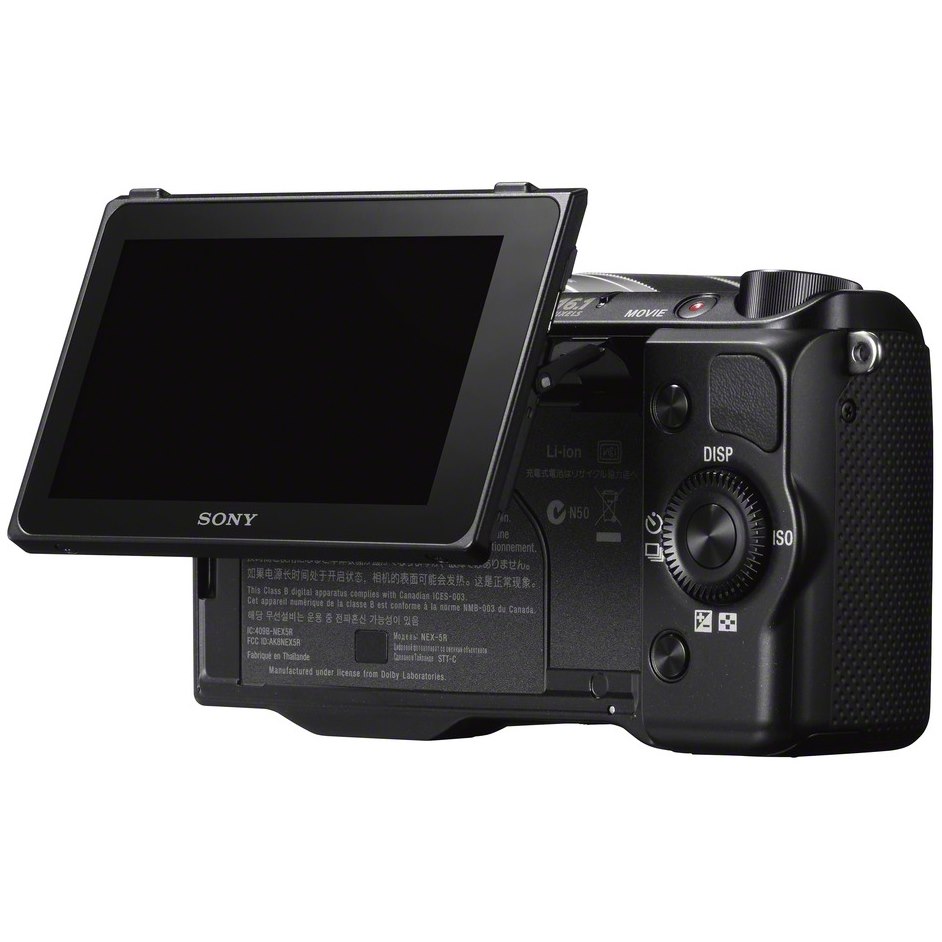 Sony alpha NEX-5R 16.1 Megapixel Mirrorless Camera with Lens - 0.63" - 1.97" - Black