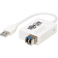Tripp Lite by Eaton USB 2.0 Ethernet Adapter - 10/100 Mbps, 100Base-FX, LC, Singlemode Fiber, White