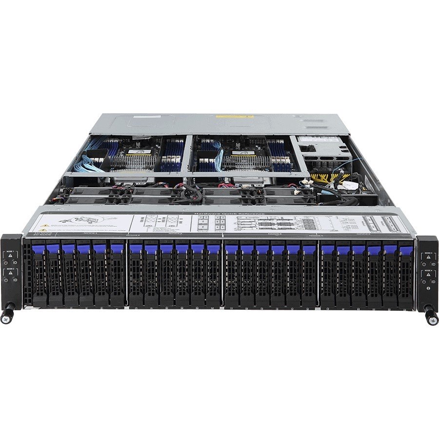 Gigabyte H261-Z60 Barebone System - 2U Rack-mountable - Socket SP3 - 2 x Processor Support