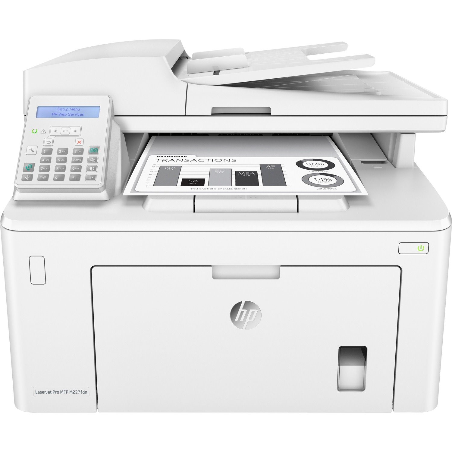HP LaserJet Pro M227 M227fdn Laser Multifunction Printer - Monochrome