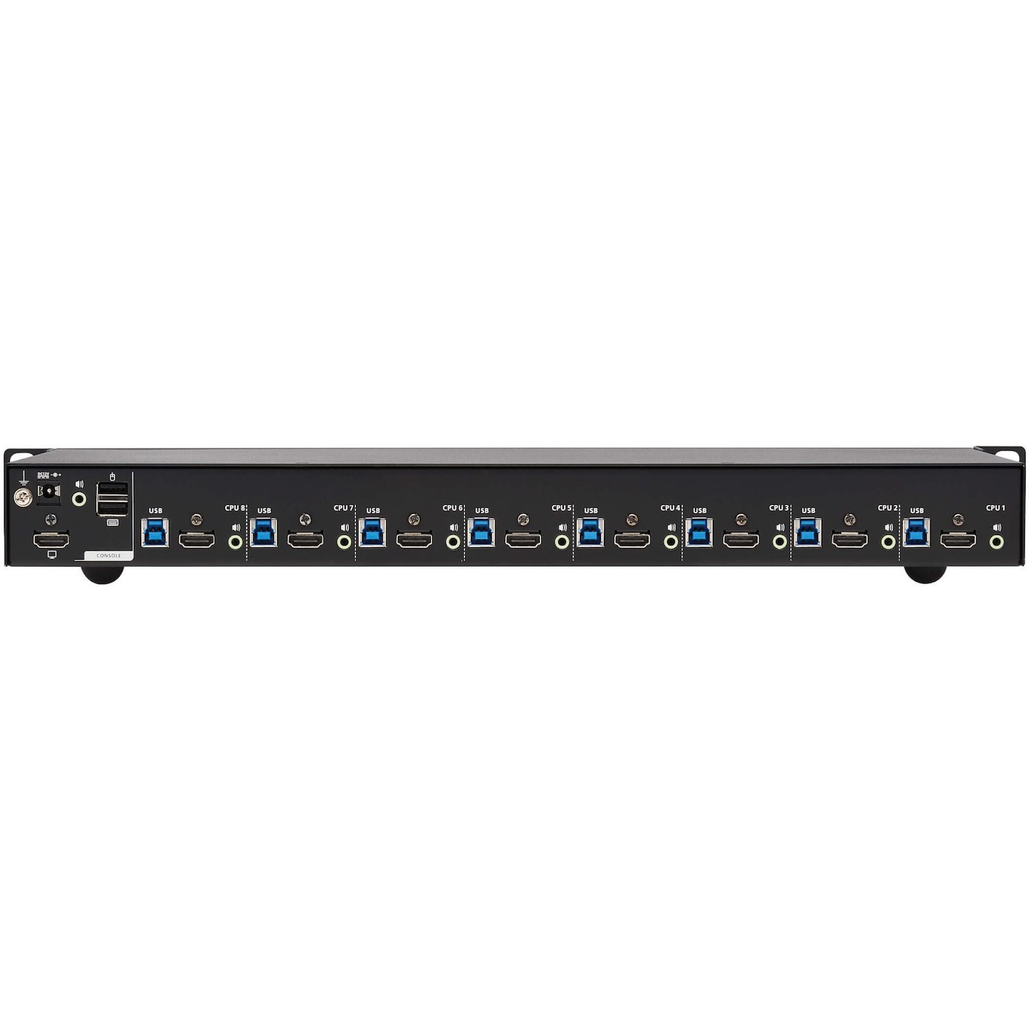 Tripp Lite by Eaton 8-Port 4K HDMI/USB KVM Switch - 4K 60 Hz Video/Audio, USB Peripheral Sharing, 1U Rack-Mount, TAA