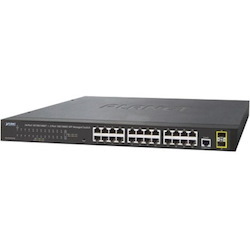 Planet GS-4210-24T2S 24 Ports Manageable Ethernet Switch - Gigabit Ethernet - 10/100/1000Base-T, 1000Base-X