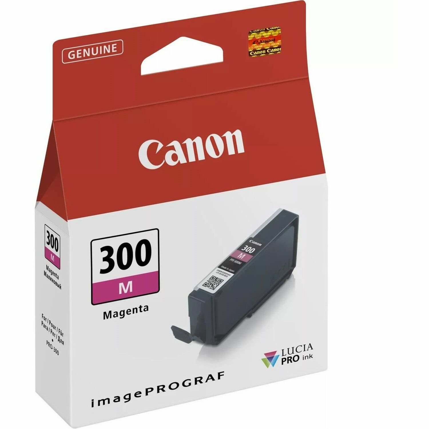 Canon PFI-300 Original Inkjet Ink Cartridge - Single Pack - Magenta - 1 Pack