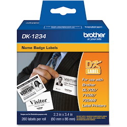 Brother DK1234 - Adhesive Name Badge Labels