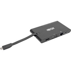 Tripp Lite by Eaton USB-C Dock - 4K HDMI, VGA, USB 3.x (5Gbps), USB-A/C Hub, Gigabit Ethernet, Memory Card Slots, 100W PD Charging