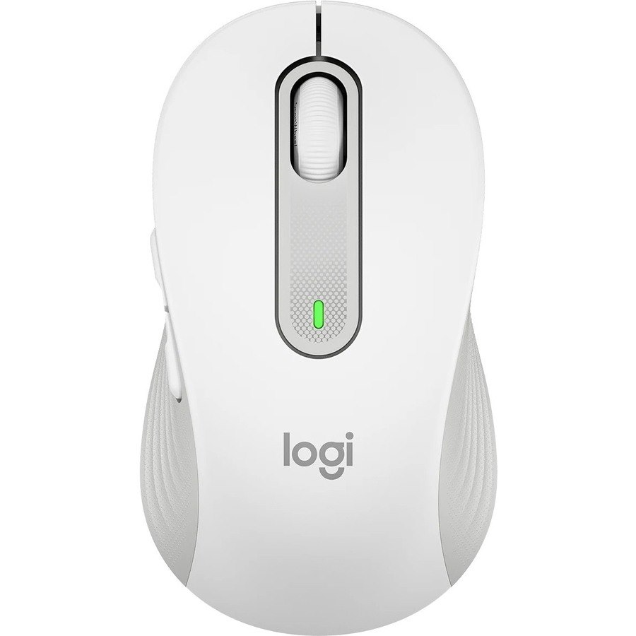 Logitech Signature M650 Mouse - Bluetooth - USB - Optical - 5 Button(s) - 5 Programmable Button(s) - Off White