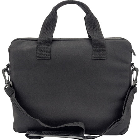 Manhattan London Laptop Bag 12.5" , Top Loader, Black, LOW COST, Accessories Pocket, Shoulder Strap (removable), Notebook Case, Three Year Warranty