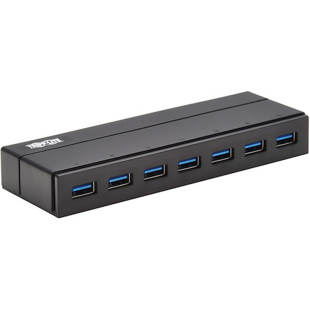 Tripp Lite by Eaton 7-Port USB-A Mini Hub - USB 3.x (5Gbps), International Plug Adapters