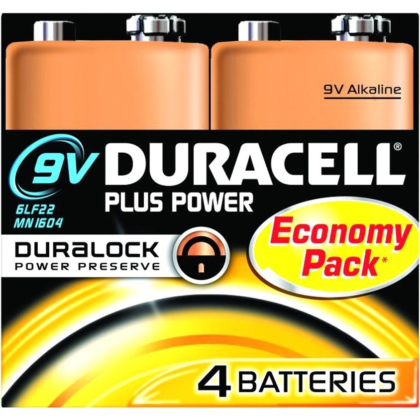Duracell Plus Power Battery - Alkaline - 4Pack