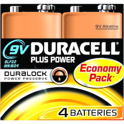 Duracell Plus Power Battery - Alkaline - 4Pack