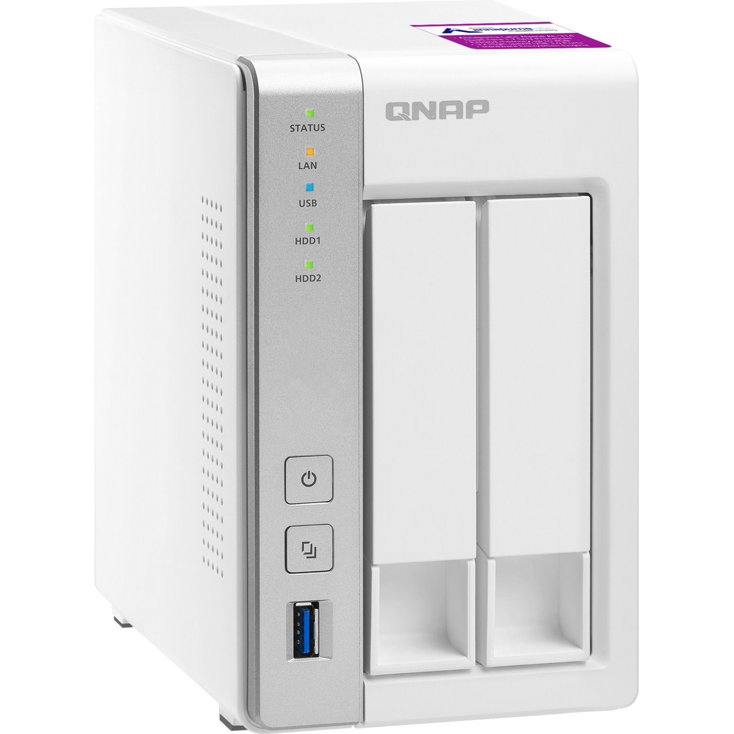 QNAP Turbo NAS TS-231P2 2 x Total Bays SAN/NAS Storage System - 512 MB Flash Memory Capacity - Annapurna Labs AL-314 Quad-core (4 Core) 1.70 GHz - 1 GB RAM - DDR3 SDRAM Tower