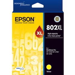 Epson DURABrite Ultra 802XL Original High Yield Inkjet Ink Cartridge - Yellow - 1 Pack
